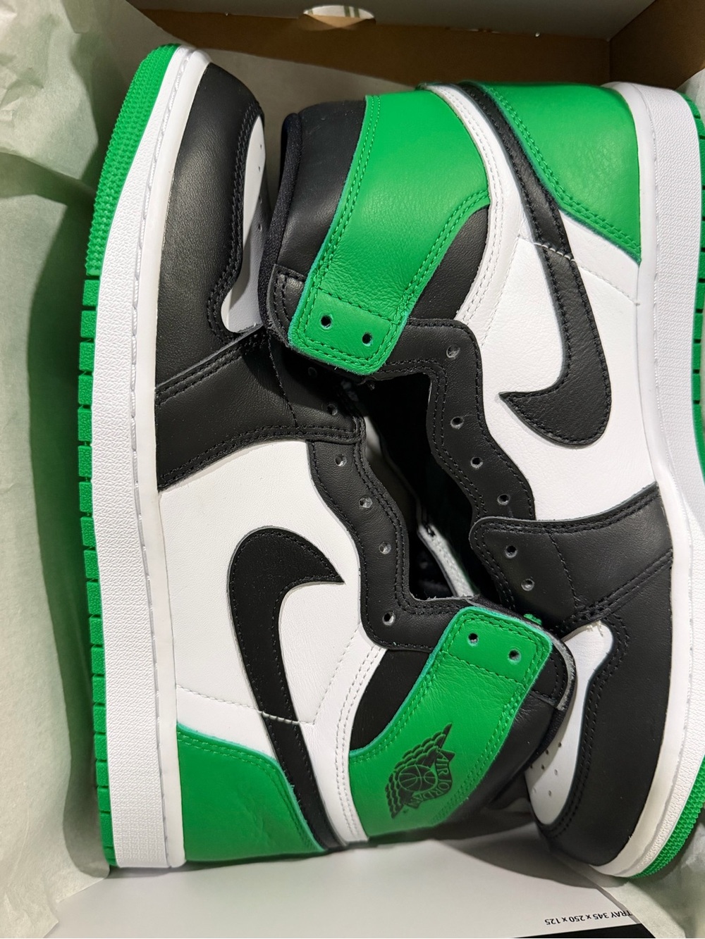 Jordan Men’s High-Top Sneakers in Green/Black/White